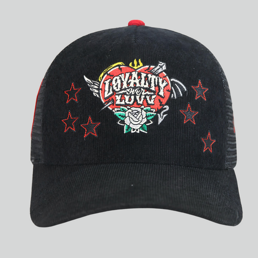 LOYALTY OVER LUVV TRUCKER HAT
