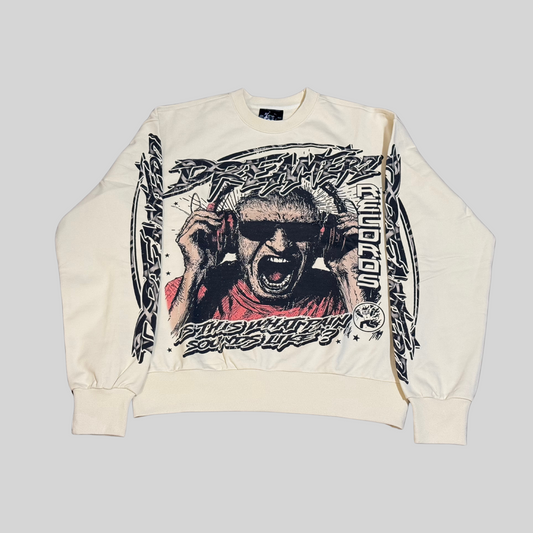 DREAMERZ MARBLED CREWNECK SWEAT SHIRT