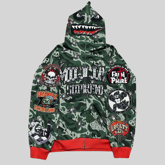MILLIAN SUPREME "UNDERWATER KINGS" CAMO FULL ZIPUP